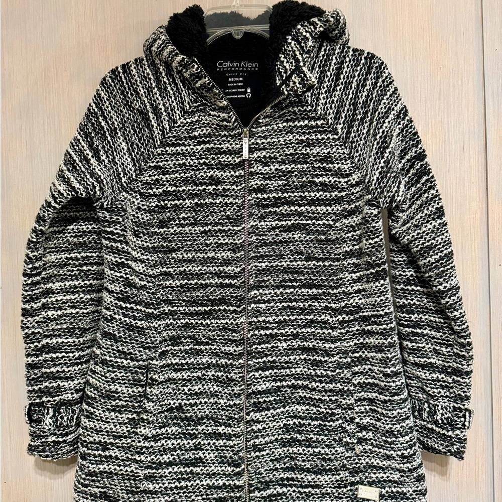 Calvin Klein Performance Black/White Sportswear Coat